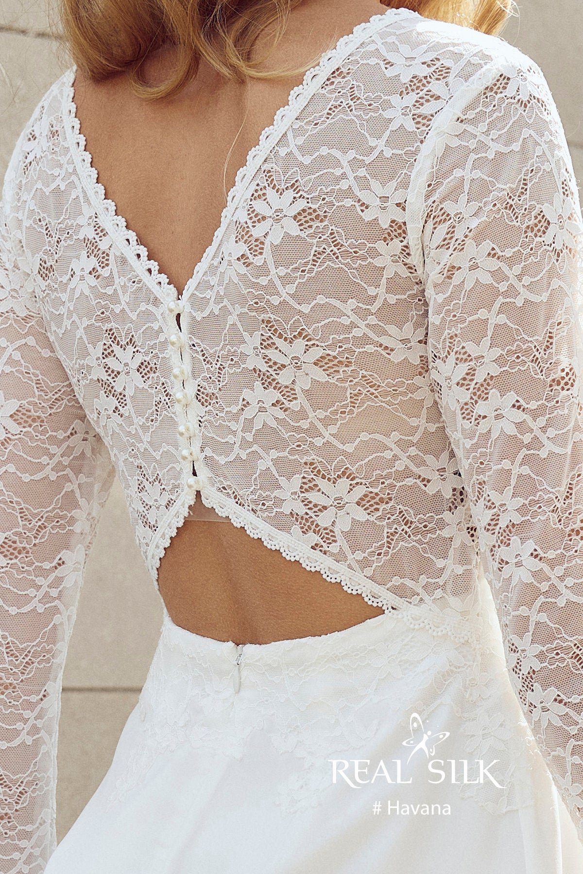 Konfirmationskjole 2027 Havana | Stretch-blonde & Chiffon | Real Silk