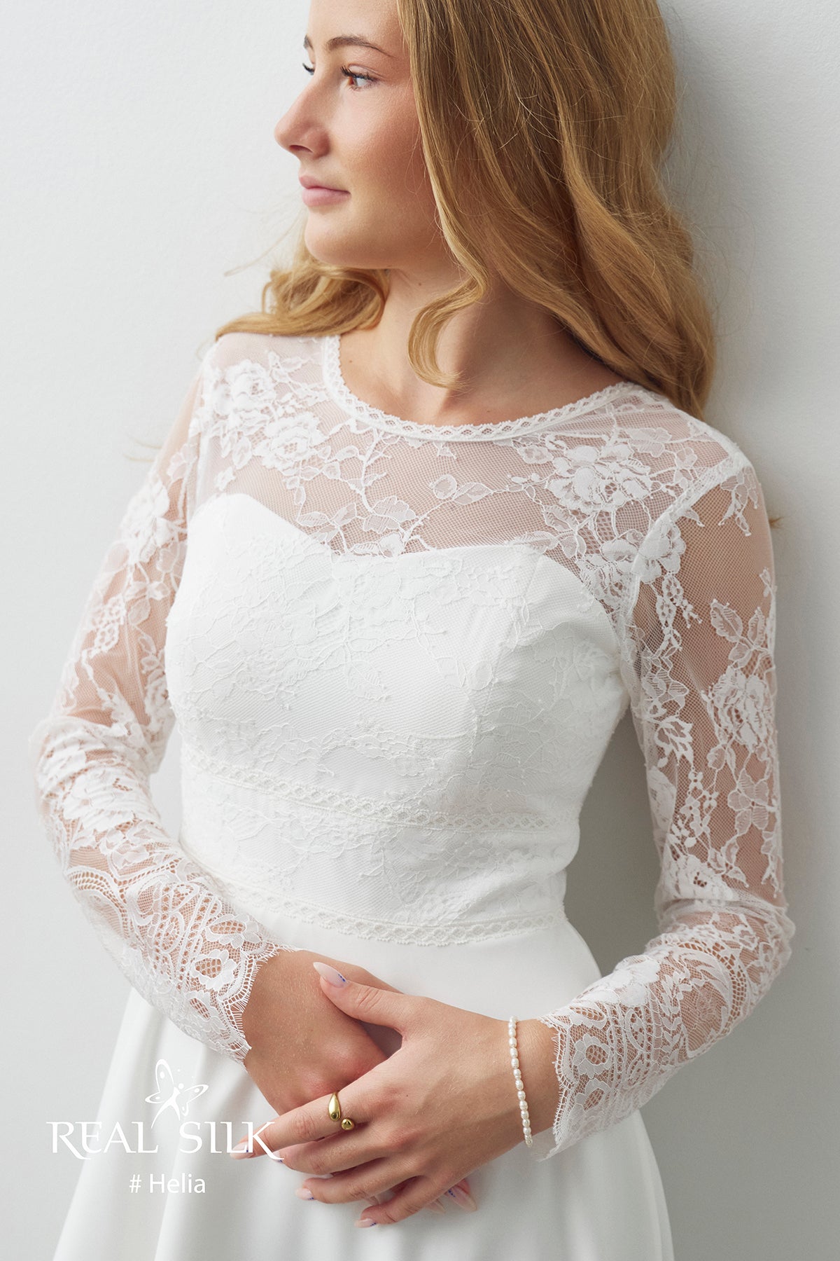 Konfirmationskjole 2027 Helia | Blonde & Chiffon | Real Silk