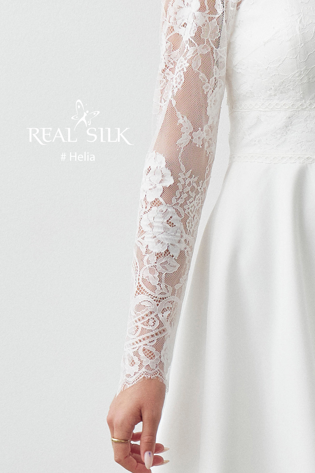 Konfirmationskjole 2027 Helia | Blonde & Chiffon | Real Silk
