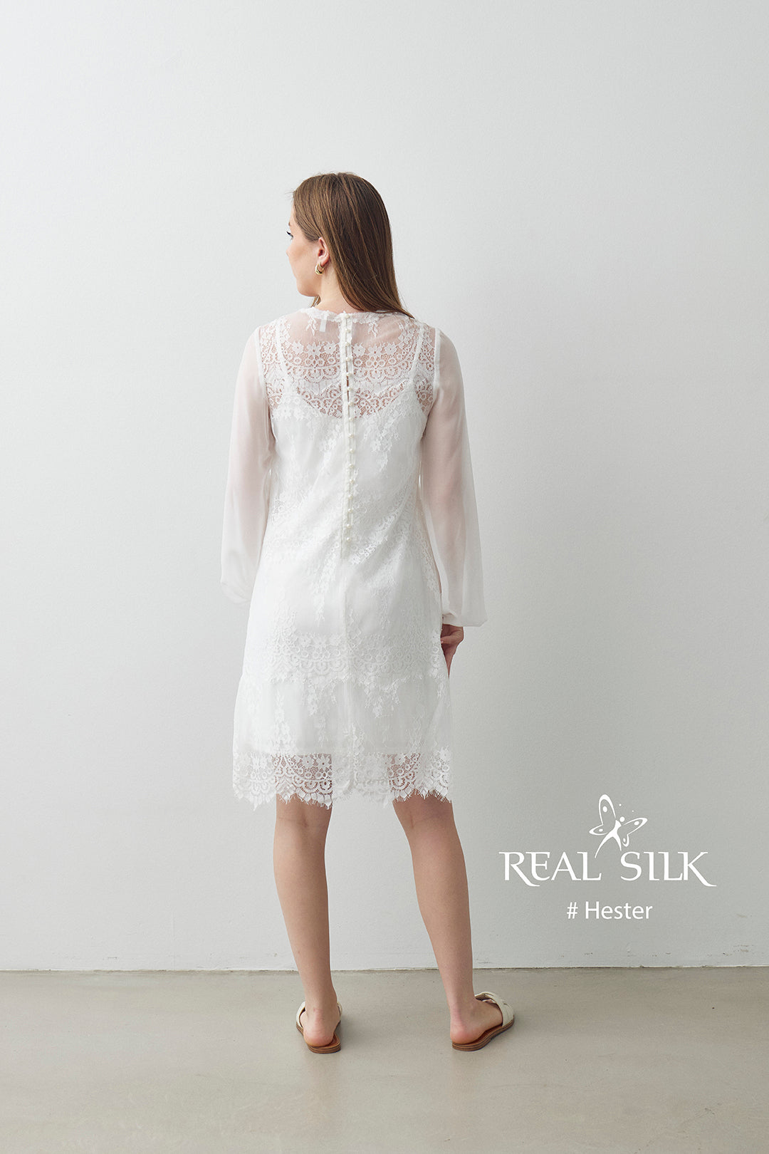 Konfirmationskjole 2027 Hester | Blonde & Chiffon | Real Silk