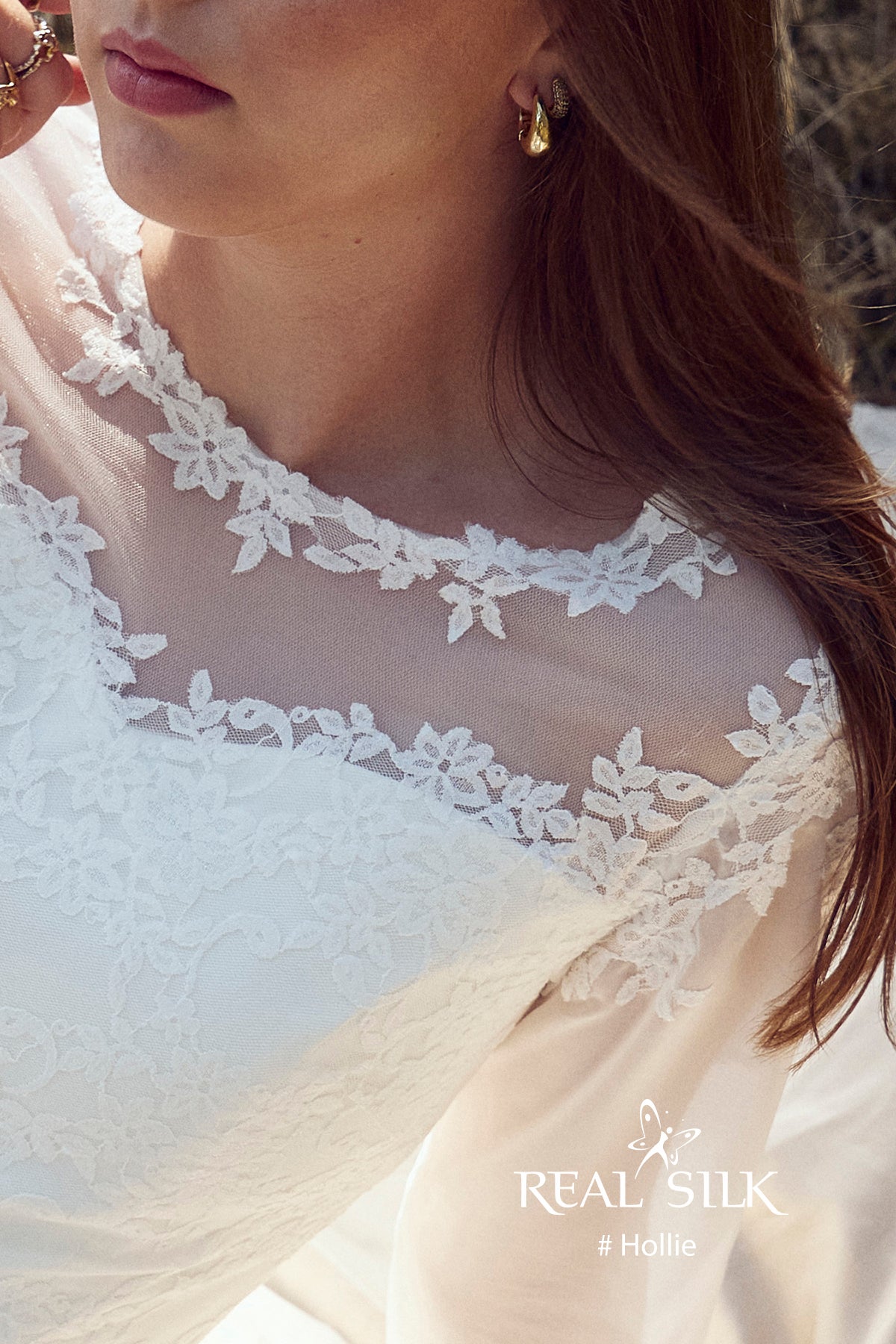 Konfirmationskjole 2027 Hollie | Blonde & Chiffon | Real Silk