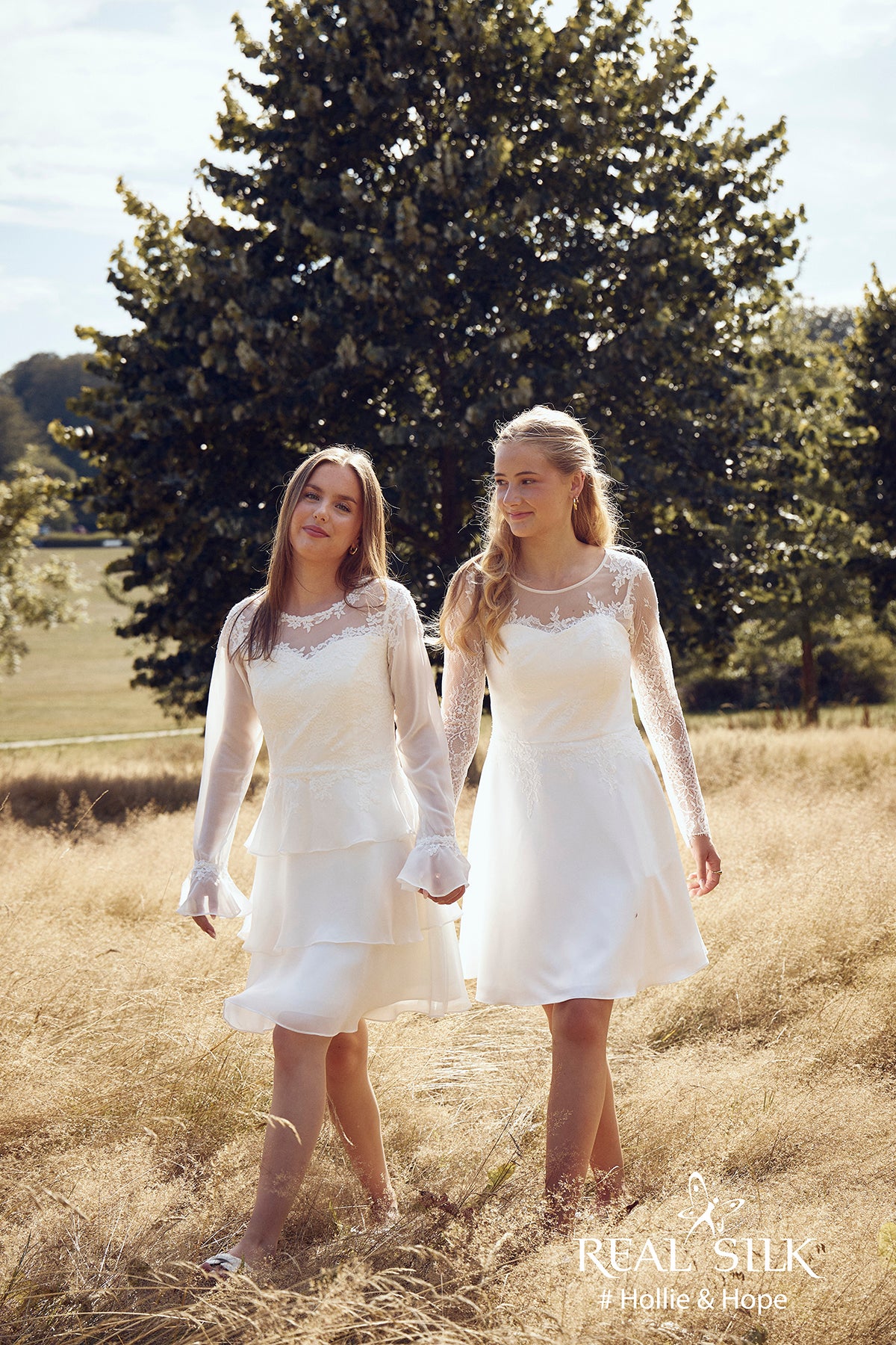 Konfirmationskjole 2027 Hope | Blonde & Snøreryg | Real Silk