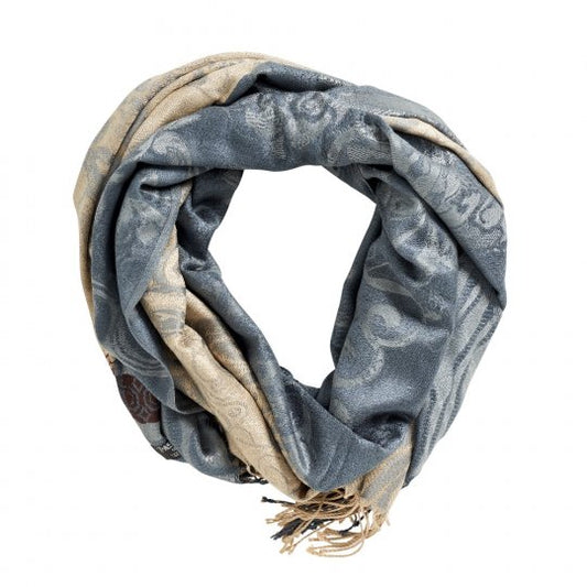Pashmina tørklæder i beige og grå