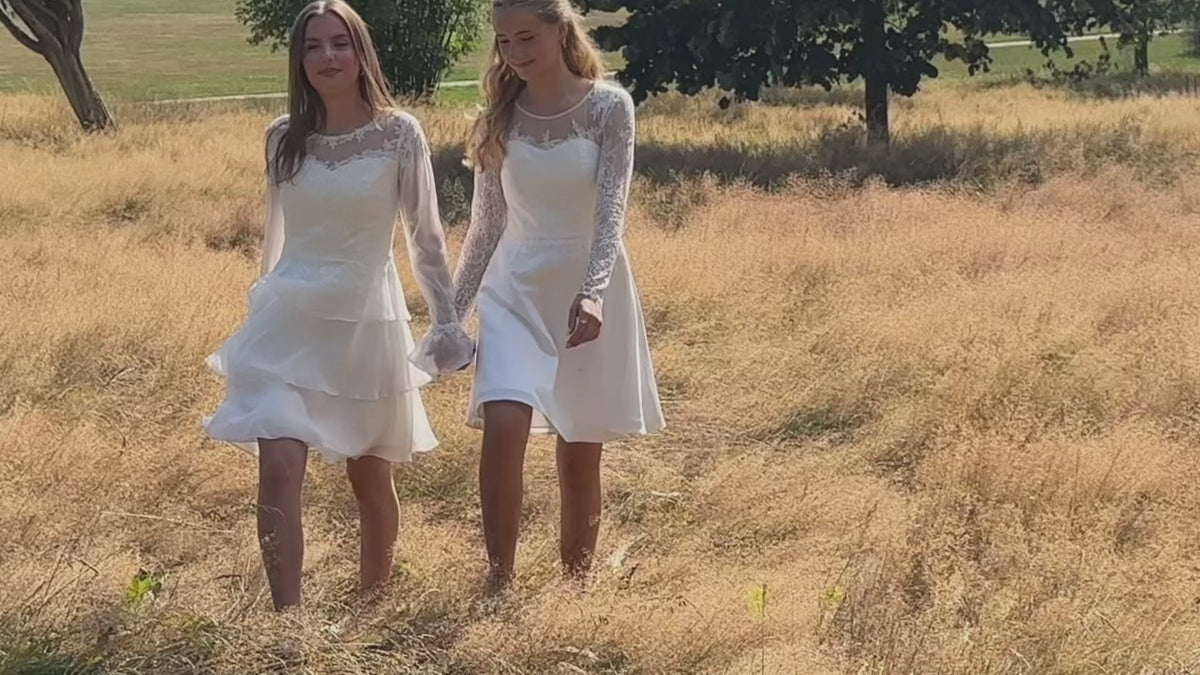 Indlæs video: Tak til vores smukke konfirmationsmodeller Anette og Maria